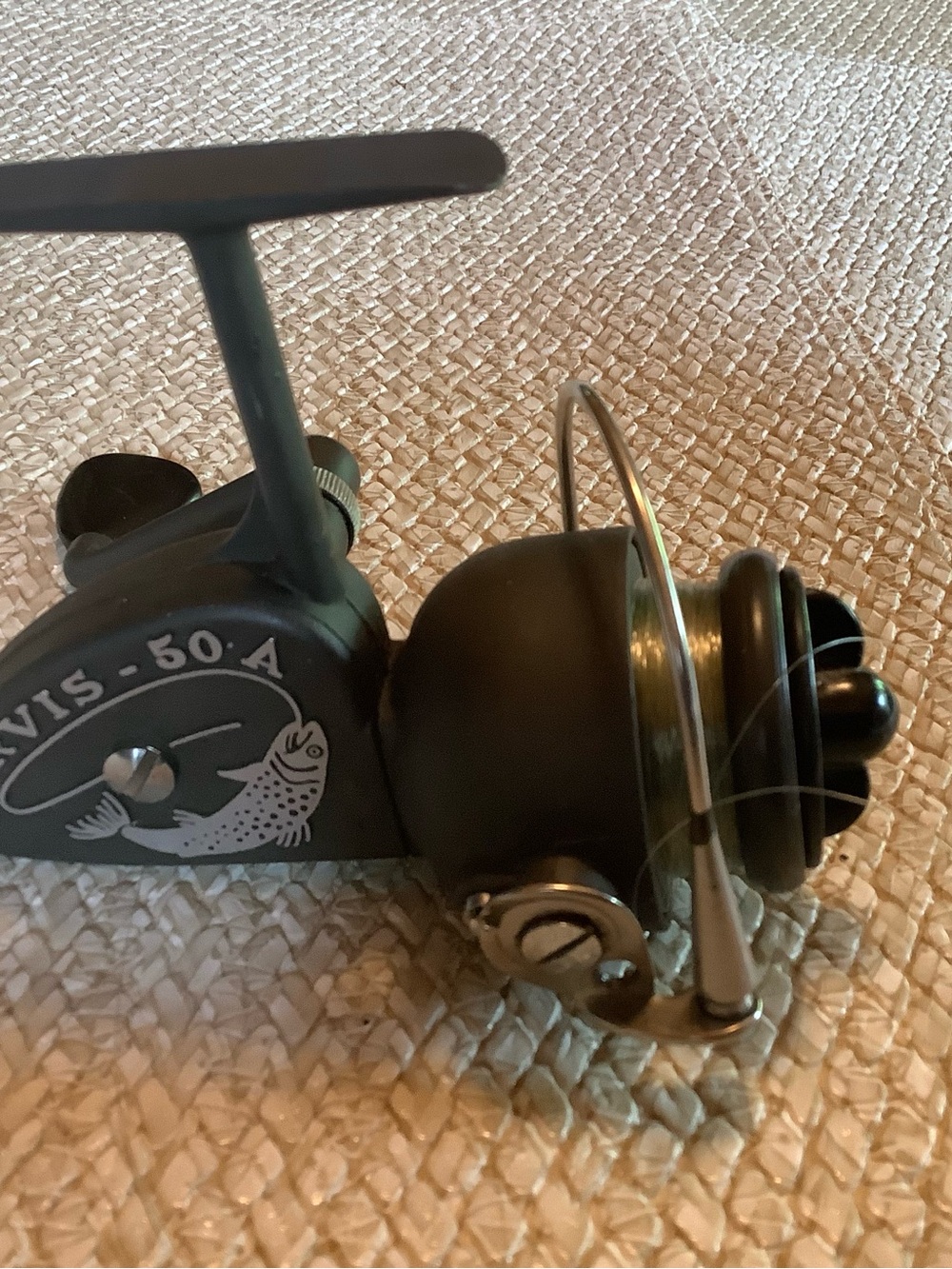 Orvis Matte Black Spinning Reel with Silver Accents